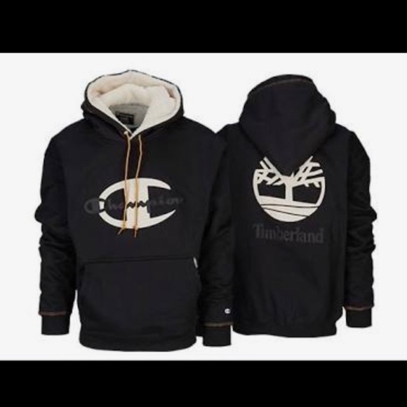 Champion Other - Champion Black and Cream Hoodie for Men
